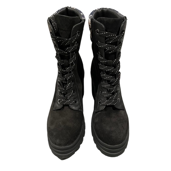 Veronica Beard Westport Water Resistant Hiker Boot in Black Eclipse Women’s SZ 8 - Picture 2 of 9